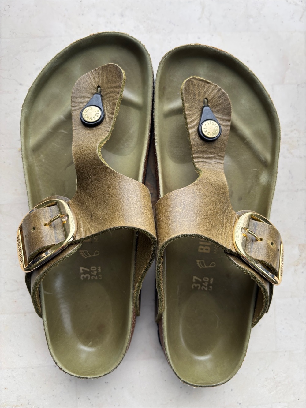 Birkenstock Gizeh Big Buckle Oiled Leather Women’s 37